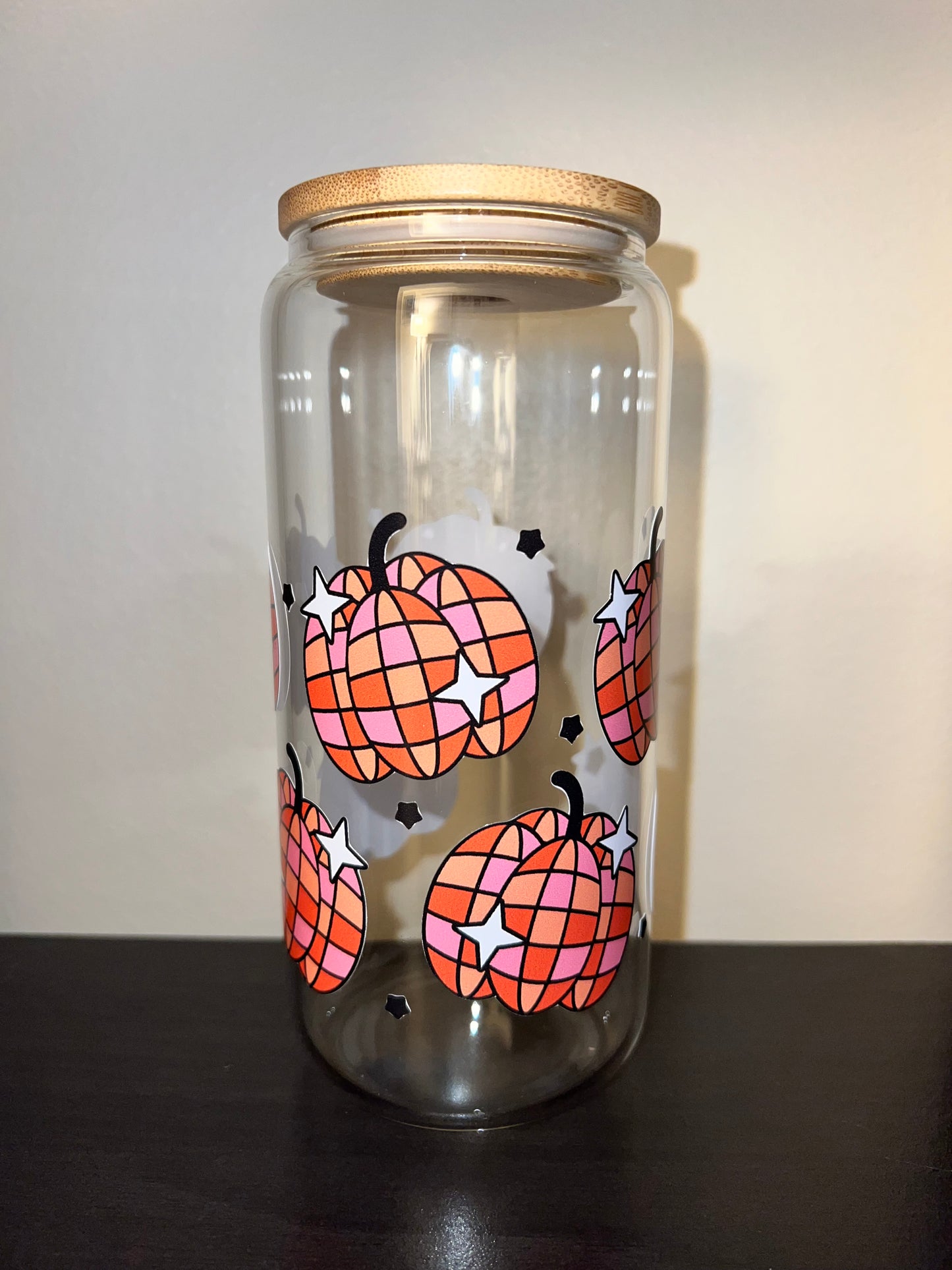 Sparkling pumpkin Glass