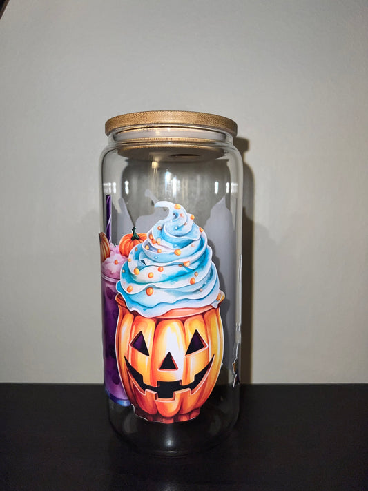 Pumpkin Latte Glass