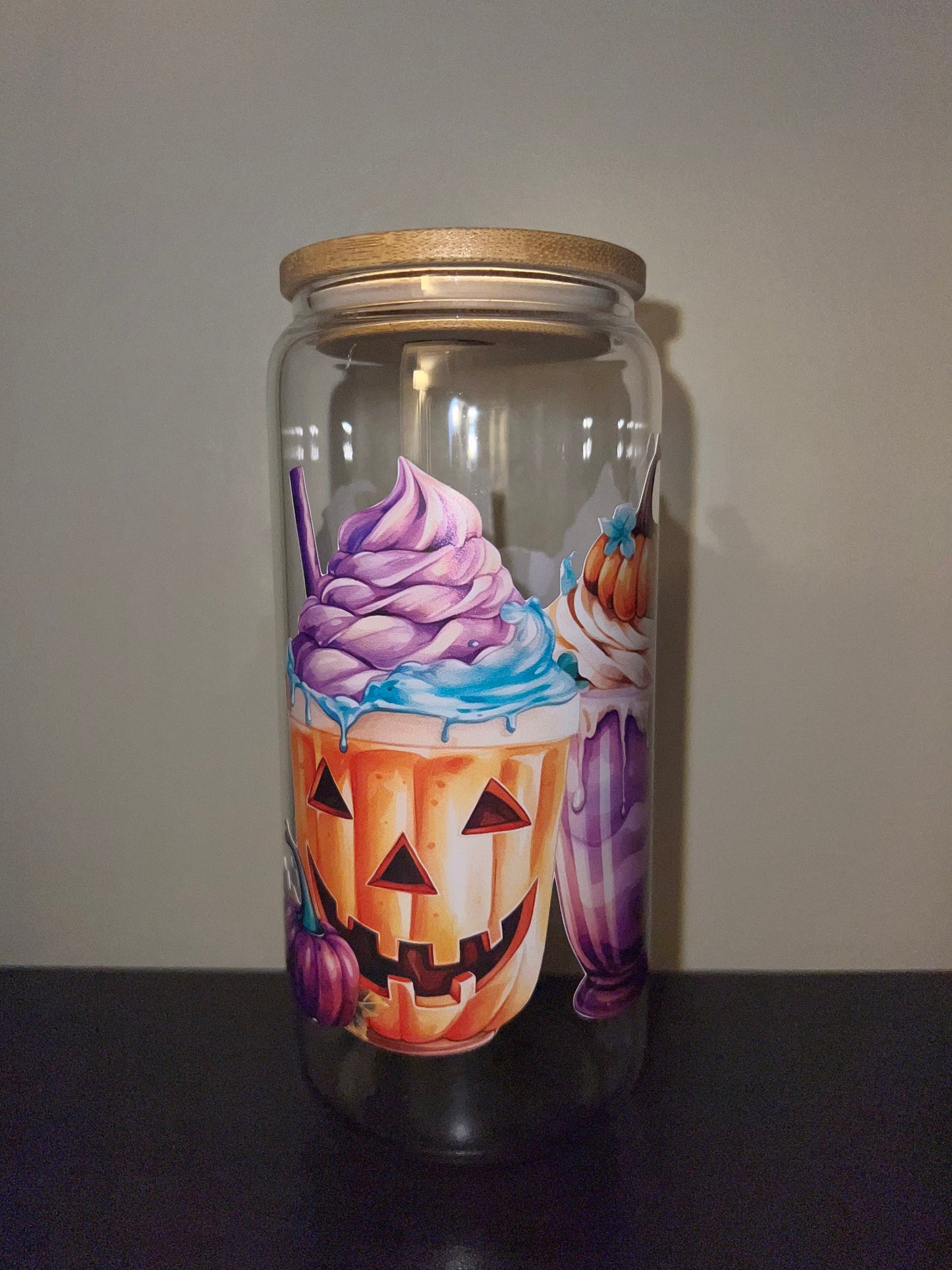 Pumpkin Latte Glass