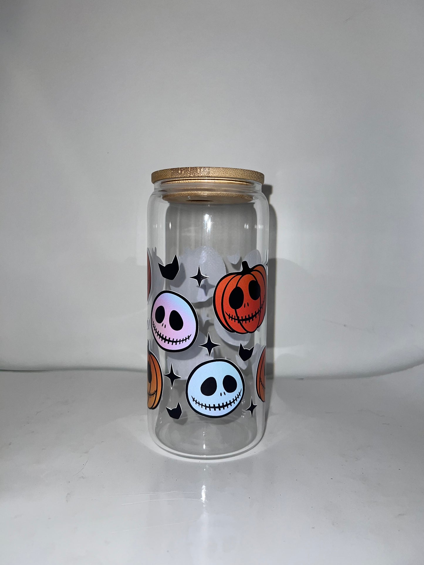 Jack Skellington Pumpkin Glass