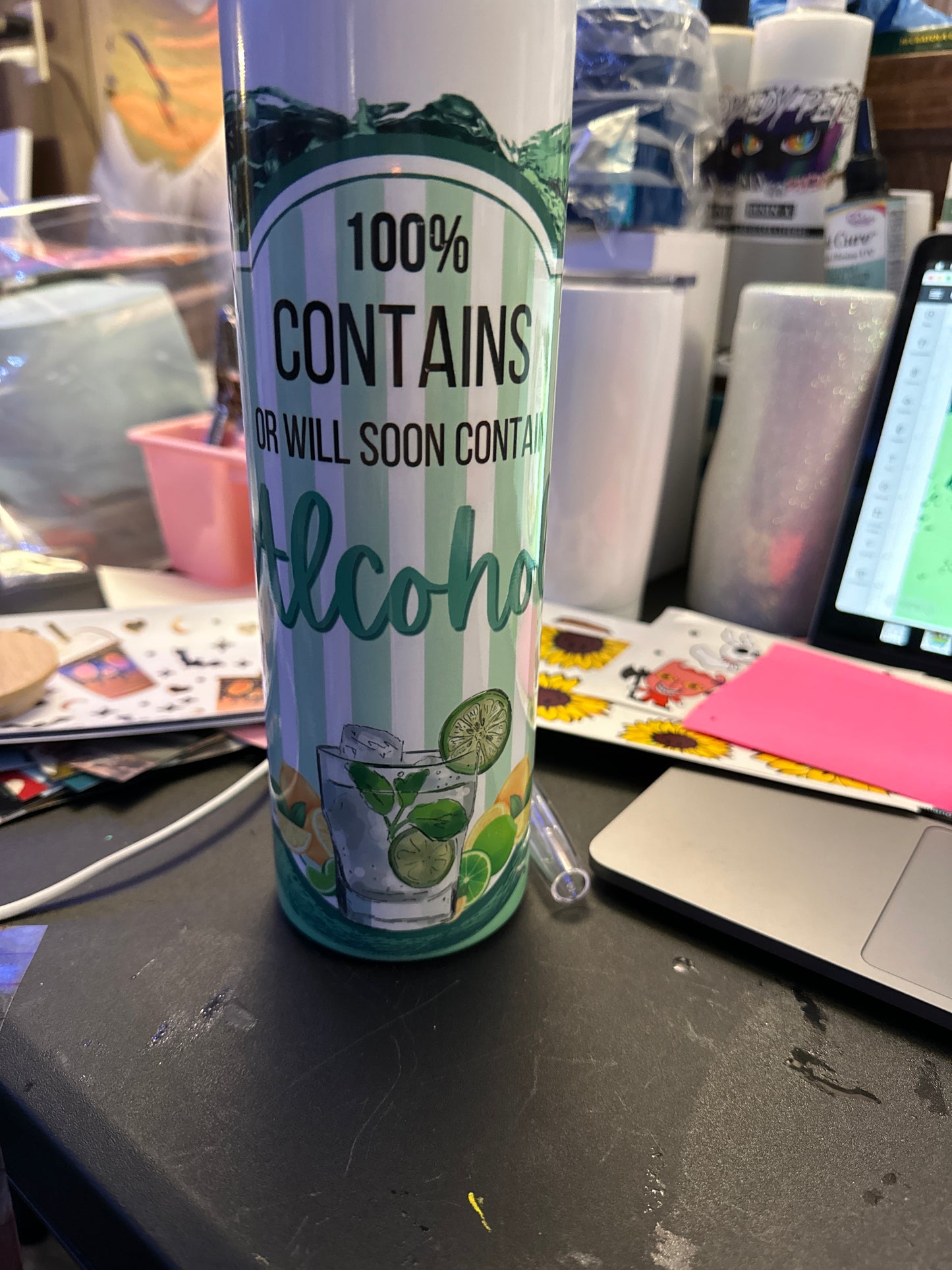 Contains Alcohol Tumbler