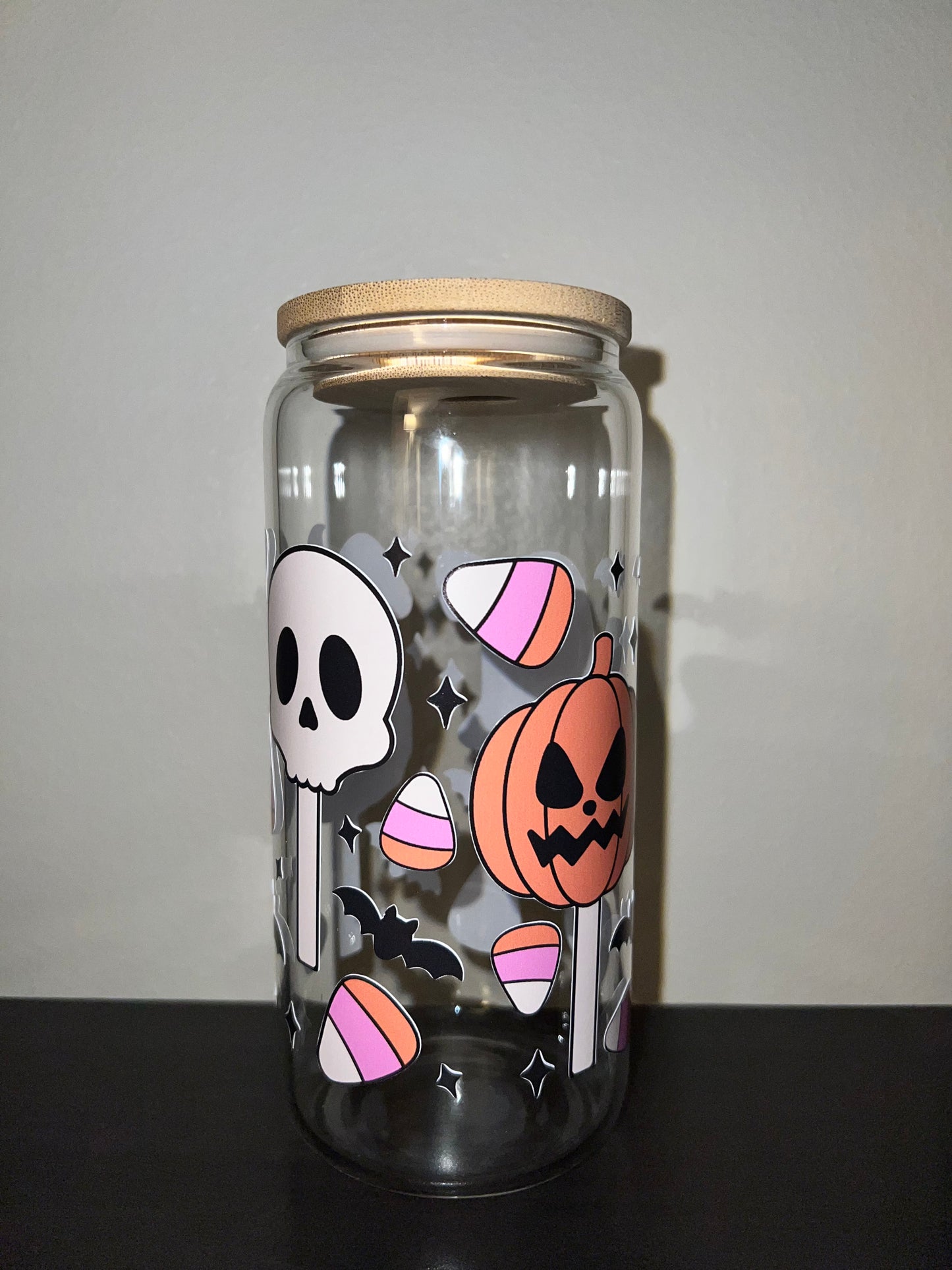 Halloween Cake Pop Glass