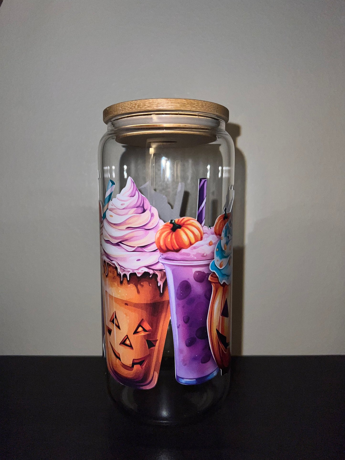 Pumpkin Latte Glass